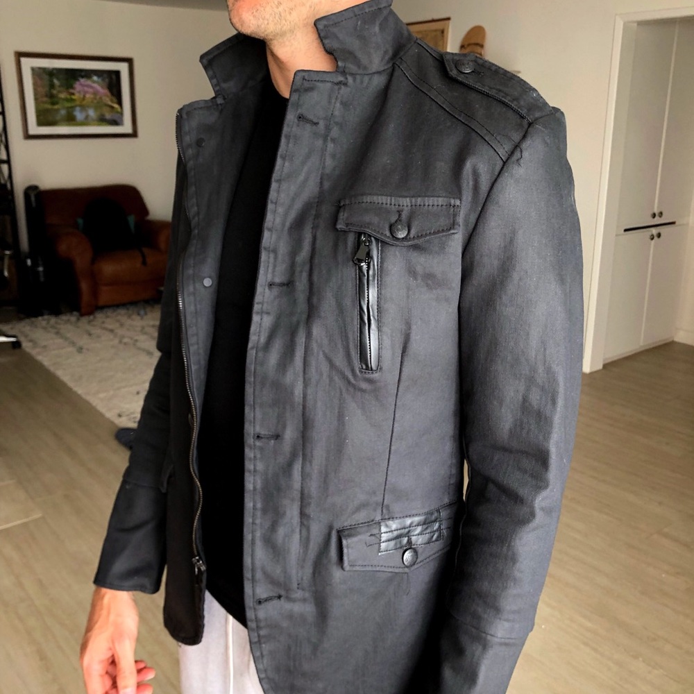 Ron Tomson: Coated Multipocket Safari Jacket